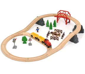 Brio Bahngleis Landgleis mit Brücke (33909) / 36 Teile / Zug / Waggons / Gleise / Brücke / Zubehör / ab 3 Jahren 