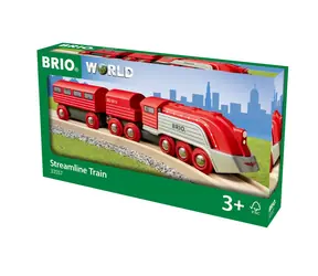Brio Expresszug mit Waggons rot (33557) / 1x Zug / 2x Waggon / ab 3 Jahren