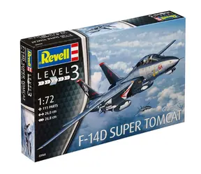 Revell F-14D Super Tomcat / Plastikmodell / 1:72 / Anzahl Teile 111 / Altersempfehlung: ab 10 Jahren