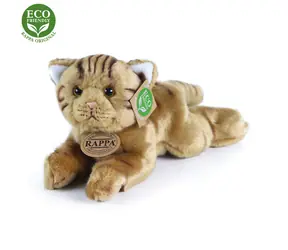 Rappa Plüschkatze liegend 30 cm / UMWELTFREUNDLICH / ab 0 Monaten