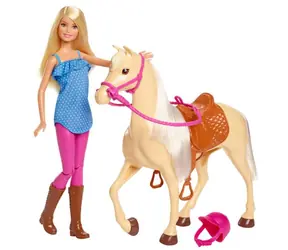Mattel FXH13 Barbie-Puppe mit Pony / ab 3 Jahren