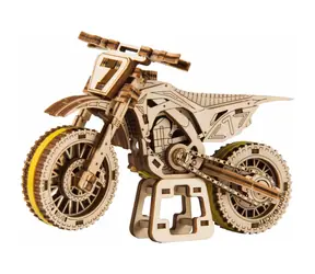 Wooden City 3D-Puzzle Motorrad MotoCross / 88 Teile / ab 14 Jahren