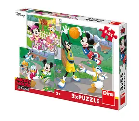 Dino Mickey und Minnie Sportler / 3x 55 Teile / ab 5 Jahren