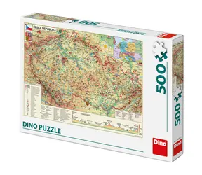 Dino Karte der Tschechisch Republik / 500 Stück / ab 10 Jahren