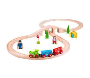 Bigjigs Rail Holzeisenbahn-Gleis Acht / 40 Teile / ab 3 Jahren