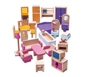 Bigjigs Toys Holzmöbel für Puppenhaus / ab 3 Jahren