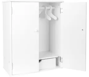 Small Foot Kleiderschrank für Puppen weiß / ab 3 Jahren