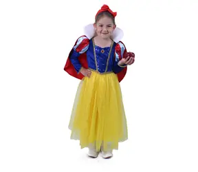 Rappa Kinderkostüm Schneewittchen (M) / 6-8 Jahre (116-128 cm)