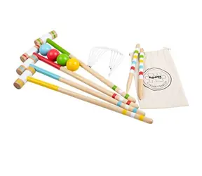 Bigjigs Toys Krocketgarten aus Holz / ab 3 Jahren
