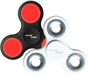 PLANTIN Double Fidget Spinner Set schwarz und weiß