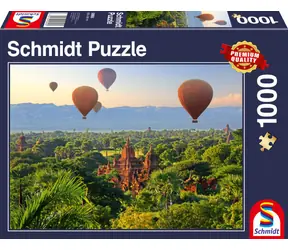 Schmidt Puzzle Heißluftballons über Mandalay / 1000 Teile / ab 12 Jahren