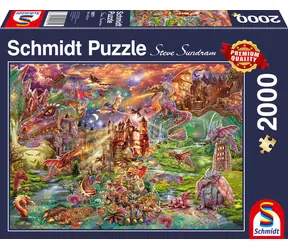 Schmidt Puzzle Drachenschatz / 2000 Teile / ab 12 Jahren