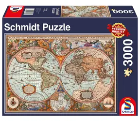 Schmidt Puzzle Historische Weltkarte / 3000 Teile / ab 12 Jahren