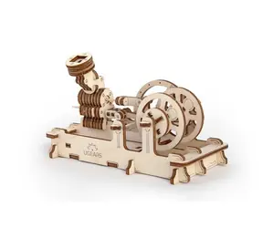 Ugears 3D mechanisches Holzpuzzle Engine / ab 14 Jahren / 81 Teile / Schwierigkeit: einfach