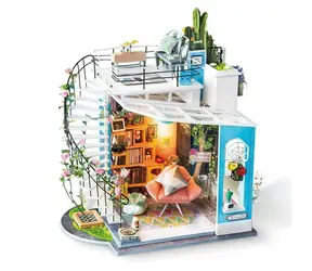 Robotime Miniaturhaus Dachgeschoss / ab 14 Jahren