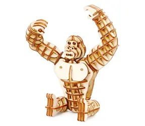 Robotime Holz-3D-Puzzle Gorilla / ab 8 Jahren / 105 Teile / Schwierigkeit: niedrig