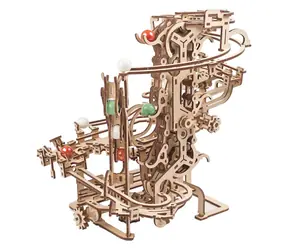 Ugears 3D mechanisches Holzpuzzle Kugelkettenschiene / ab 14 Jahren / 400 Teile / Schwierigkeit: hoch