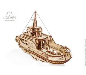 Ugears 3D mechanisches Holzpuzzle Schlepper / ab 14 Jahren / 169 Teile / Schwierigkeit: einfach
