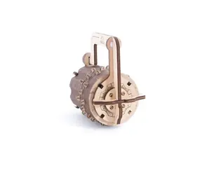 Ugears 3D-Mechanik-Puzzle aus Holz Burg / ab 14 Jahren / 34 Teile / Schwierigkeit: leicht