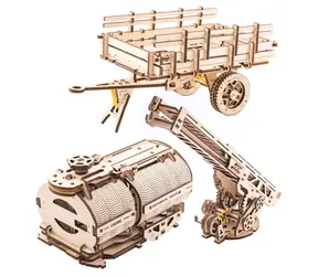 Ugears 3D-Holz-Mechanisches Puzzle UGM-11 LKW-Zubehörset / 14+ / 322 Teile / Schwierigkeit: Hoch