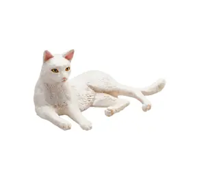 Mojo Animal Planet Weiße Katze liegend / ab 3 Jahren