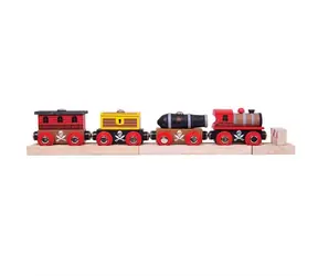 Bigjigs Rail Piratenzug + 3 Gleise