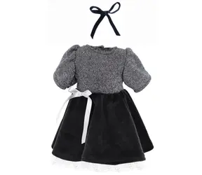 Petitcollin Violettes Kleid für eine 40 cm große Puppe / ab 3 Jahren