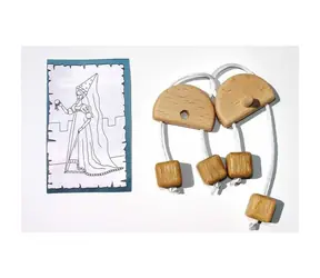Ceeda Cavity Holzpuzzle-Ohrringe White Lady / ab 3 Jahren