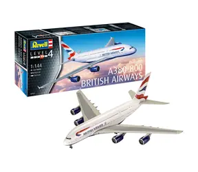 Revell A380-800 British Airways / Plastikmodell / 1:144 / 163 Teile / Schwierigkeitsgrad 4 / ab 12 Jahren