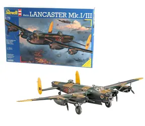 Revell Avro Lancaster Mk.I/III / Plastikmodell / 1:72 / Anzahl Teile 257 / Schwierigkeit 5 / ab 10 Jahren