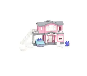 Green Toys Rosa Haus mit 9 Zubehörteilen / ab 3 Jahren