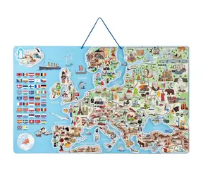 Woody Magnetische Europakarte, Brettspiel 3 in 1 in AJ / ab 3 Jahren