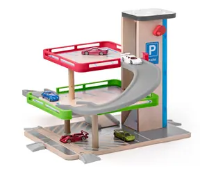 Woody Garage mit Lift und Zubehör - Holz/Kunststoff