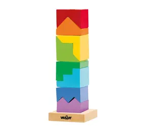 Woody Bunter Faltturm - Puzzle / ab 2 Jahren