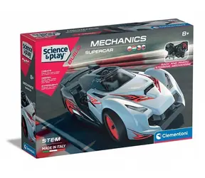 Clementoni Science&Play Mechanics: Supercar Rennwagen / 100 Teile / ab 8 Jahren