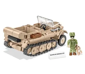 Cobi 2273 Deutsches Halbkettenfahrzeug Sd.Kfz 10 Demag D7 / 1:35 / 283 Würfel / ab 7 Jahren