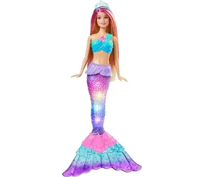 Mattel HDJ36 Barbie Dreamtopia - Blinkende Meerjungfrau blond / ab 3 Jahren 