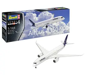 Revell Airbus A350-900 Lufthansa / Plastikmodell / 1:144 / 120 Teile / Schwierigkeit 4 / ab 12 Jahren