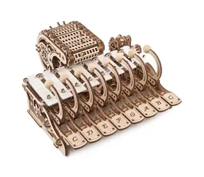 Ugears 3D mechanisches Holzpuzzle Programmierbare Celesta / ab 14 Jahren / 573 Teile / Schwierigkeit: mittel