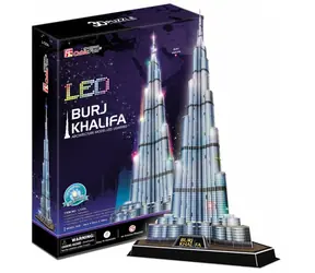 CubicFun Puzzle 3D Burj Khalifa / 136 Teile / 39 x 34 x 146 cm / Schwierigkeit: 6