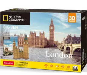 CubicFun Puzzle 3D National geographic: London - Big Ben / 94 Teile / 25,7 x 20,9 x 29,2 cm