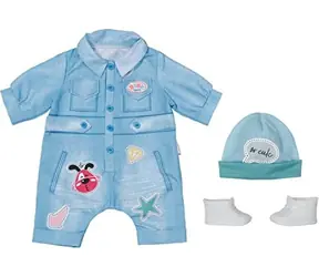 Zapf Creation Baby Born Deluxe Jeans Bekleidungsset für Puppen - 43 cm / ab 3 Jahren 