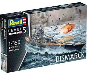 Revell 05040 Bismarck / Plastikmodell / 1:350 / Anzahl Teile 659 / Schwierigkeit 5