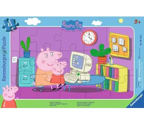 Ravensburger Peppa Pig: Vor dem Computer - 15 Teile