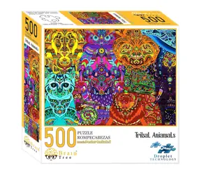 Brain Tree Puzzle Stammestiere - 500 Teile / ab 14 Jahren