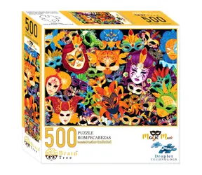 Brain Tree Puzzle Zaubermasken / 500 Teile / ab 14 Jahren