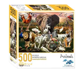 Brain Tree Puzzle Tiere - 500 Teile / ab 14 Jahren