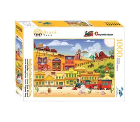 Brain Tree Puzzle mit Westernzug / 1000 Teile / ab 14 Jahren