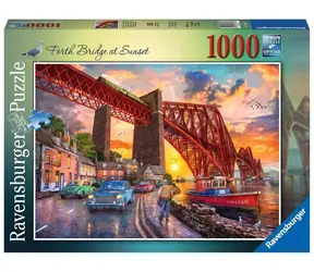 Ravensburger Forth Bridge bei Sonnenuntergang / 1000 Teile / ab 12 Jahren