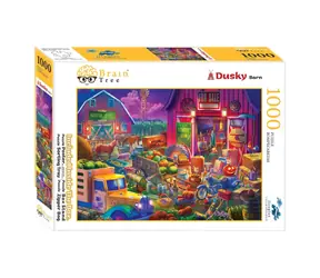 Brain Tree Puzzle Dämmerung im Hinterhof / 1000 Teile / ab 14 Jahren